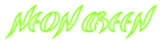 Neon Green Logo Style