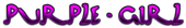 PURPLE GIRL Logo Style