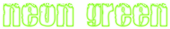 Neon Green Logo Style