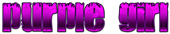 PURPLE GIRL Logo Style