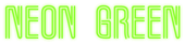 Neon Green Logo Style