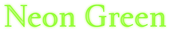 Neon Green Logo Style