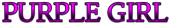 PURPLE GIRL Logo Style