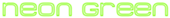 Neon Green Logo Style