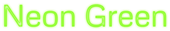 Neon Green Logo Style