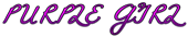 PURPLE GIRL Logo Style