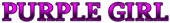 PURPLE GIRL Logo Style