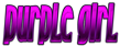 PURPLE GIRL Logo Style