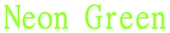 Neon Green Logo Style