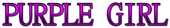 PURPLE GIRL Logo Style