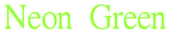 Neon Green Logo Style