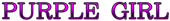 PURPLE GIRL Logo Style