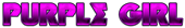 PURPLE GIRL Logo Style