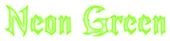 Neon Green Logo Style