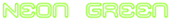 Neon Green Logo Style