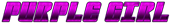 PURPLE GIRL Logo Style