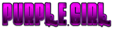 PURPLE GIRL Logo Style