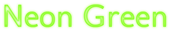 Neon Green Logo Style