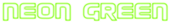 Neon Green Logo Style