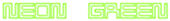 Neon Green Logo Style