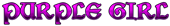 PURPLE GIRL Logo Style