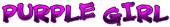 PURPLE GIRL Logo Style