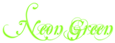 Neon Green Logo Style