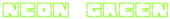 Neon Green Logo Style