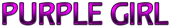 PURPLE GIRL Logo Style