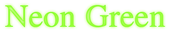 Neon Green Logo Style