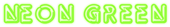 Neon Green Logo Style