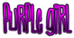 PURPLE GIRL Logo Style