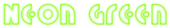 Neon Green Logo Style