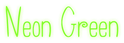 Neon Green Logo Style