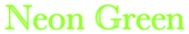 Neon Green Logo Style