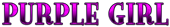 PURPLE GIRL Logo Style