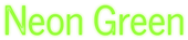 Neon Green Logo Style