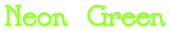 Neon Green Logo Style