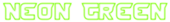 Neon Green Logo Style