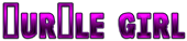 PURPLE GIRL Logo Style