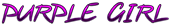 PURPLE GIRL Logo Style