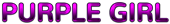 PURPLE GIRL Logo Style