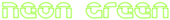 Neon Green Logo Style