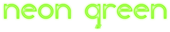 Neon Green Logo Style