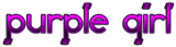 PURPLE GIRL Logo Style