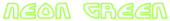 Neon Green Logo Style