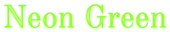 Neon Green Logo Style