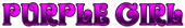 PURPLE GIRL Logo Style