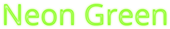 Neon Green Logo Style