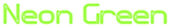 Neon Green Logo Style